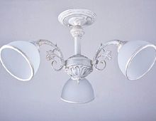 Люстра потолочная трехрожковая Мелодия Света Е27 Белый картинка 